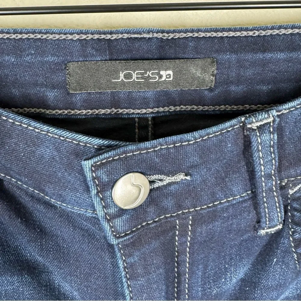 Joes Jeans High Rish Straight Leg Dark Wash Denim Women’s Size 30 Long